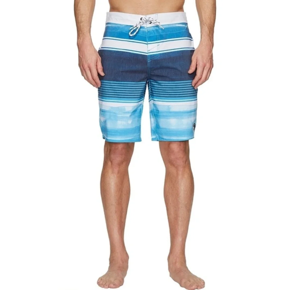 O'Neill Men's Hyperfreak Informant Boardshort 29 Blue Swim Trunks Mid Length NWT